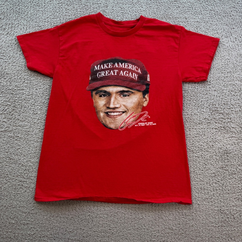 Charlie Kirk Trump Vance 2024 Rest In Peace RIP Red T-Shirt Men Turning Point